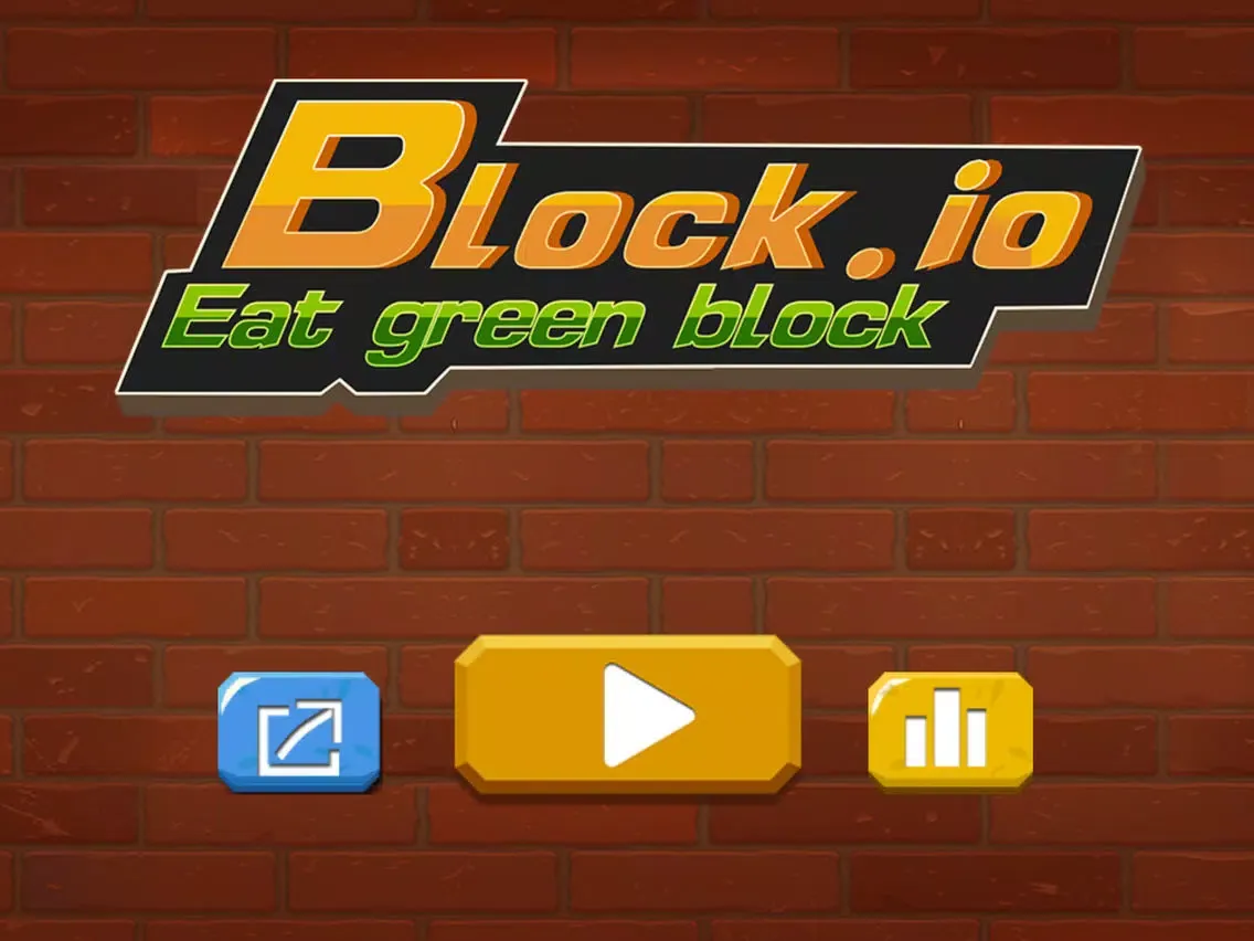 block.io-little yellow block smash others to make self bigger iPad  스크린샷