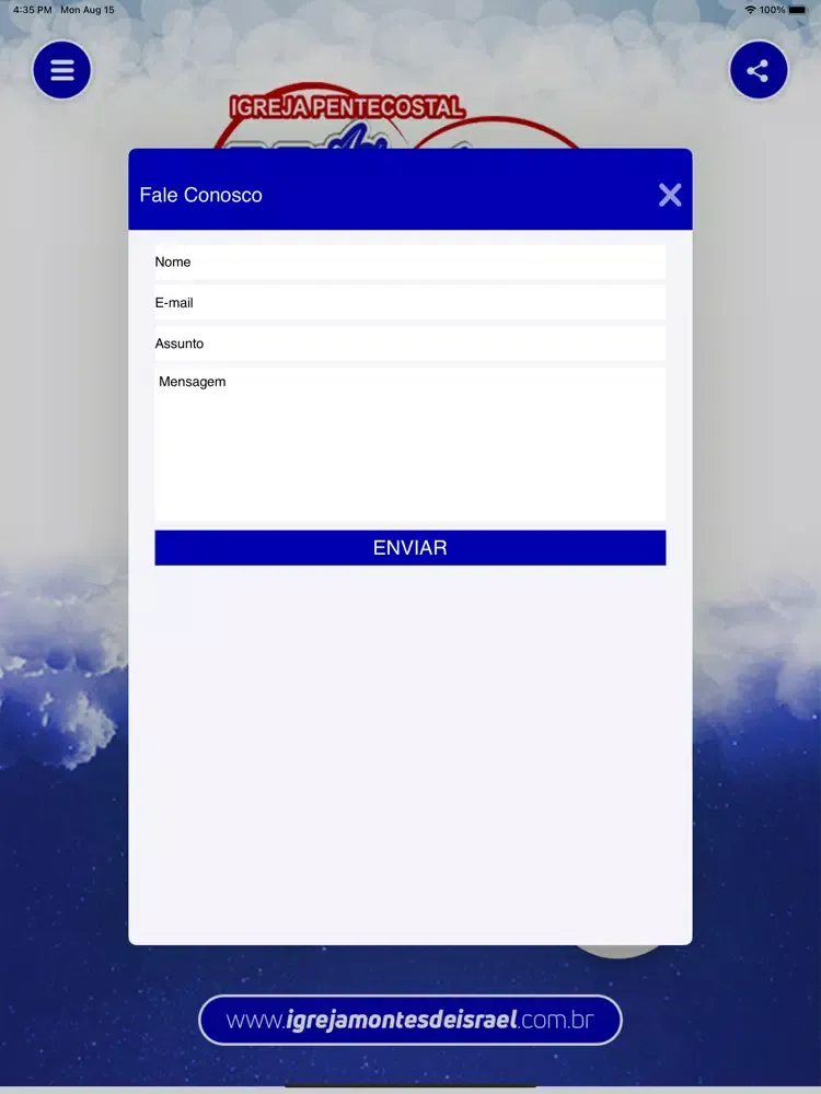 Rádio Montes de Israel. iPad  スクリーンショット