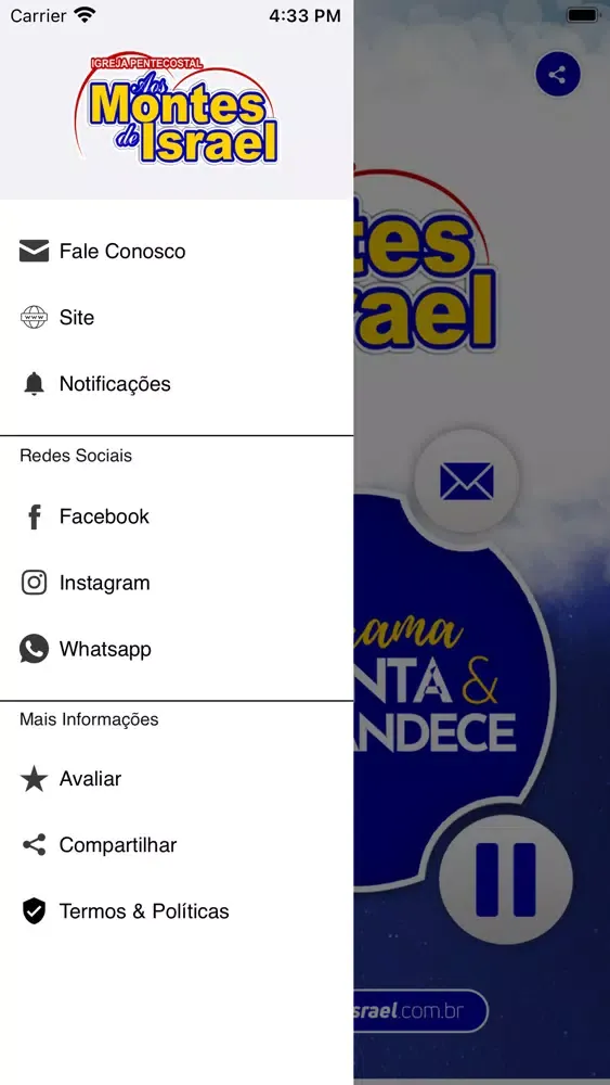 Rádio Montes de Israel. スクリーンショット