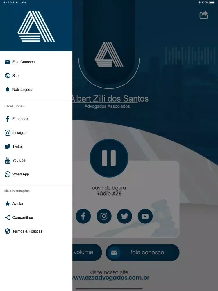 Web Rádio AZS iPad  スクリーンショット