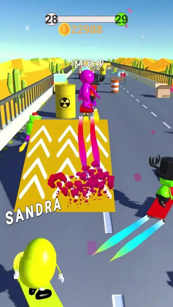 Capturas de tela do Skater.io