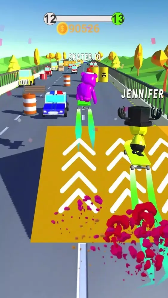 Capturas de tela do Skater.io