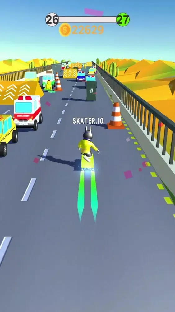 Capturas de tela do Skater.io