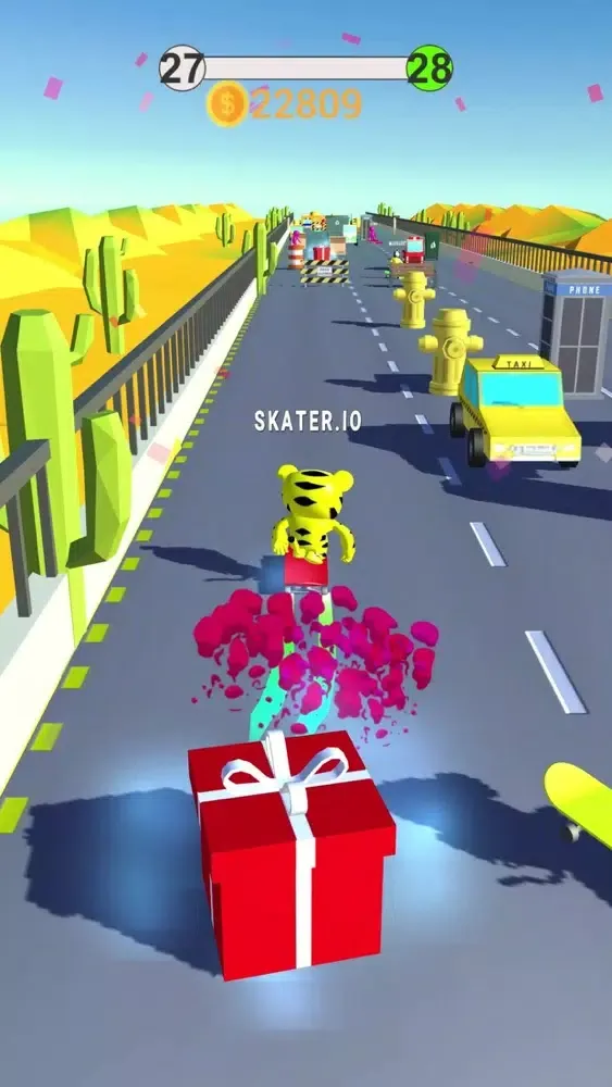 Capturas de tela do Skater.io