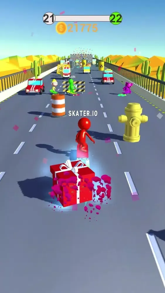 Capturas de tela do Skater.io