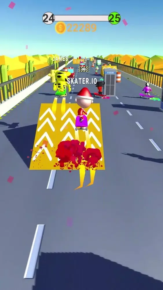 Capturas de tela do Skater.io