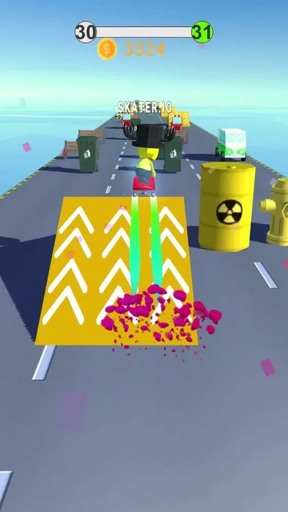 Capturas de tela do Skater.io