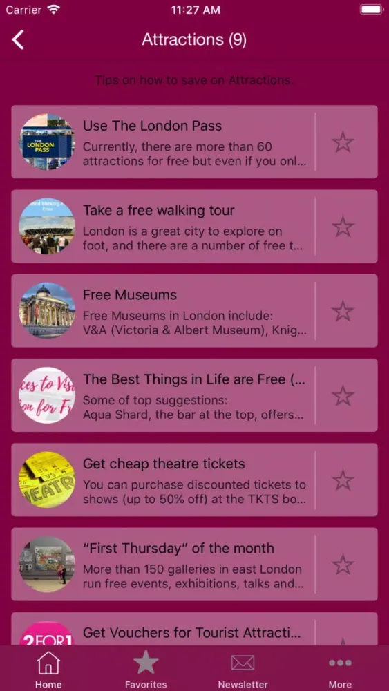 TravelSmart London Screenshots