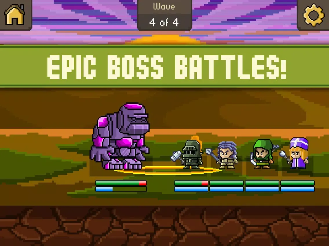 Tangkapan layar Iron Quest iPad 