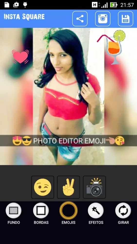 Скриншоты Emoji ? Carinhas Efeito Snap❤