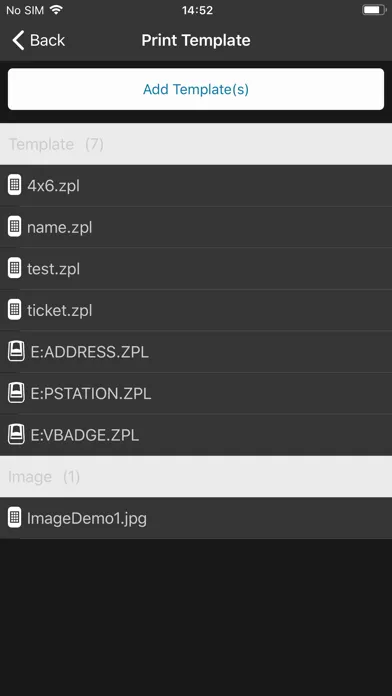 Zebra Printer Setup Utility Screenshots