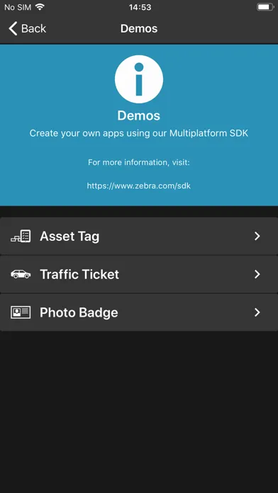 Zebra Printer Setup Utility Screenshots