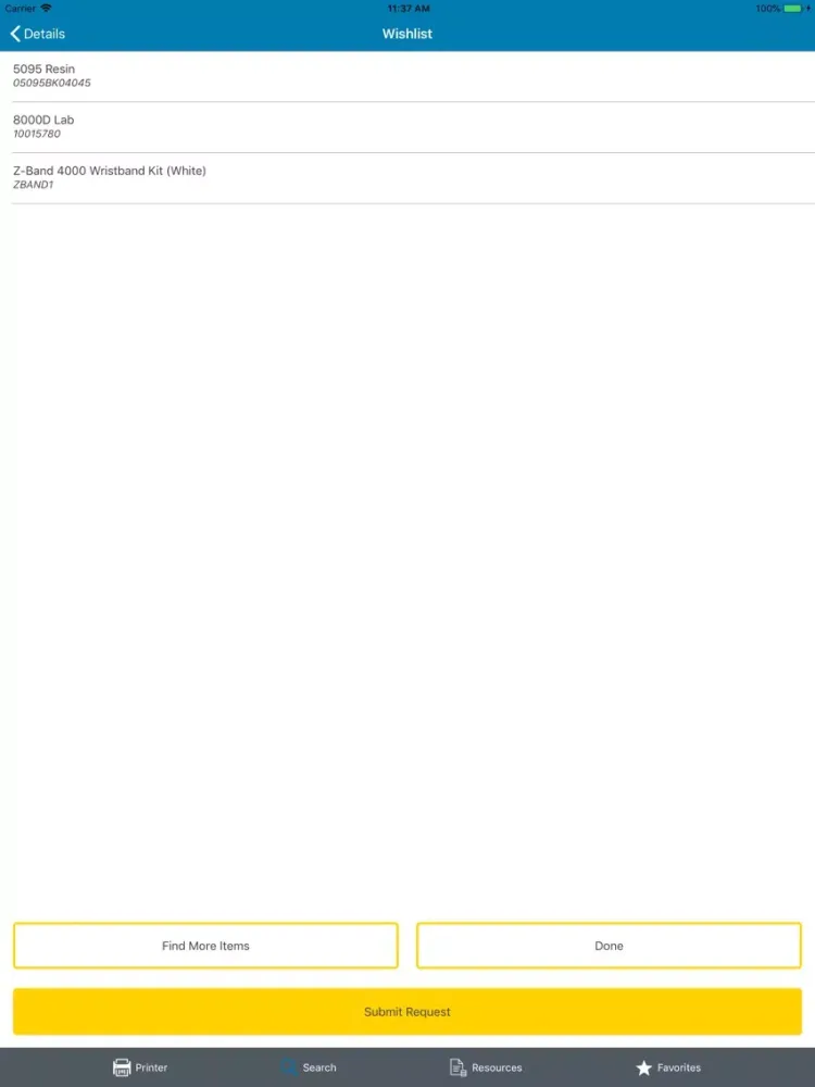 Zebra Product Finder iPad 应用截图