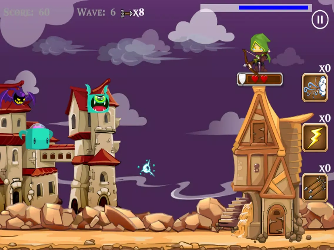 Archer vs Monster Bats iPad  স্ক্রিনশট