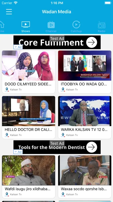 Zrzuty ekranu Wadan Media