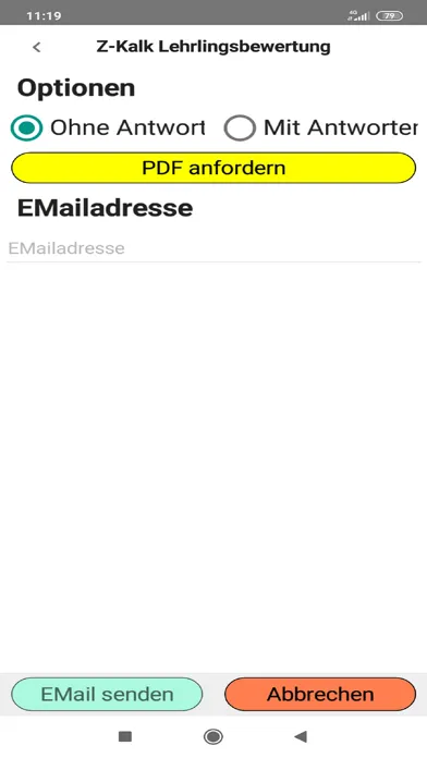 Z-Kalk Lehrlingsbewertung Screenshots