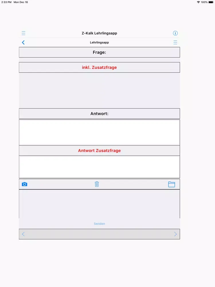 Capturas de pantalla de Z-Kalk Lehrlingsapp iPad 