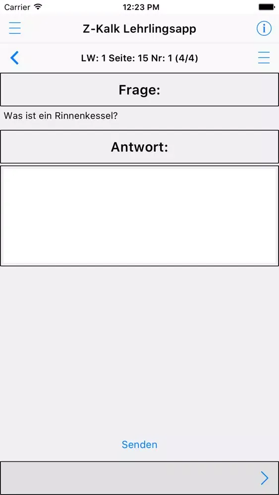 Capturas de pantalla de Z-Kalk Lehrlingsapp