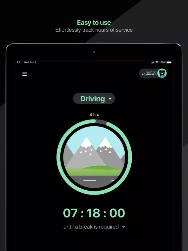 Zrzuty ekranu ZED - ELD Truck Driver Logbook iPad 