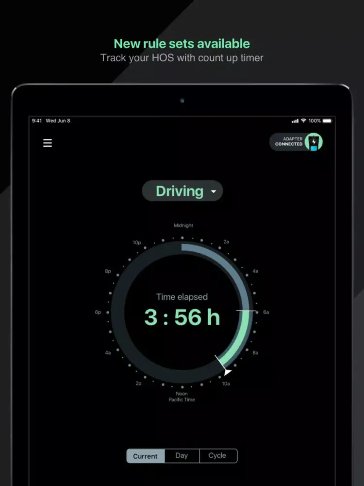 Zrzuty ekranu ZED - ELD Truck Driver Logbook iPad 