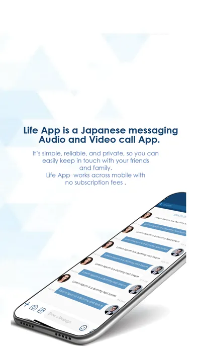 Tangkapan layar Life App Messenger