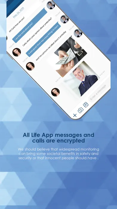 Tangkapan layar Life App Messenger