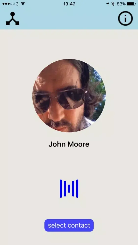 Nibble Contact Sharing Screenshots