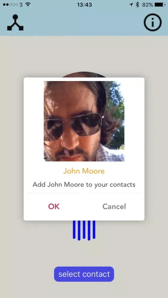 Nibble Contact Sharing Screenshots