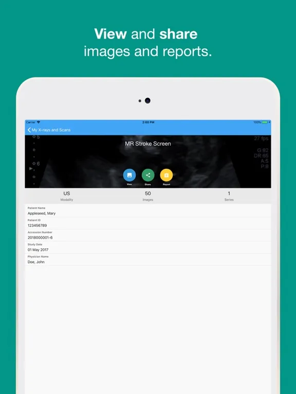 Future Medical Imaging Group iPad  Screenshots