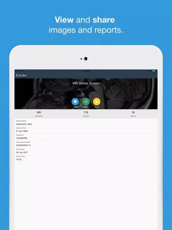 SingMed Diagnostix Viewer iPad  Ekran Görüntüleri