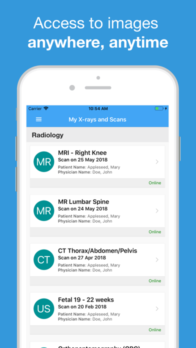 CitiScan Radiology Patient应用截图