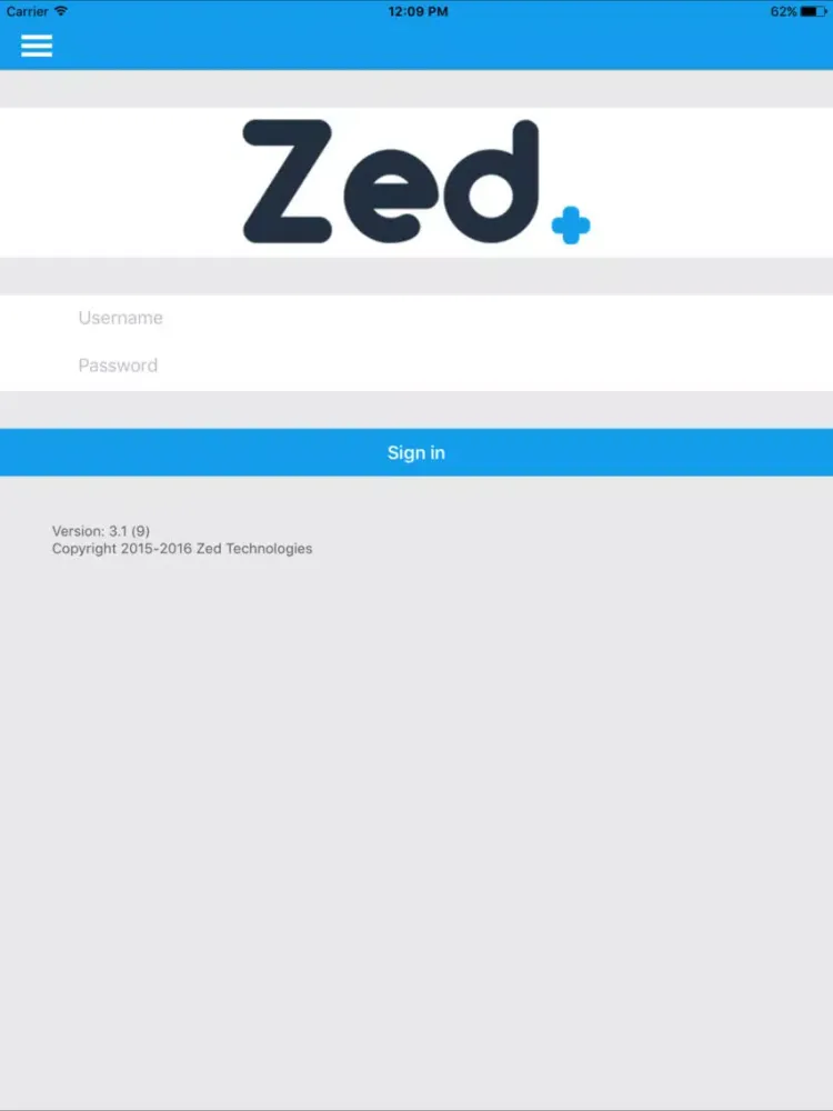 Tangkapan skrin Zed Doctor AU iPad 