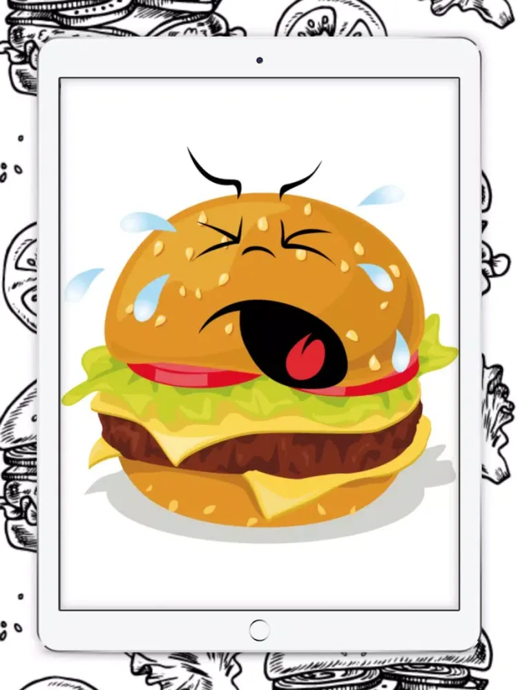 Screenshot di Burger Emojis iPad 