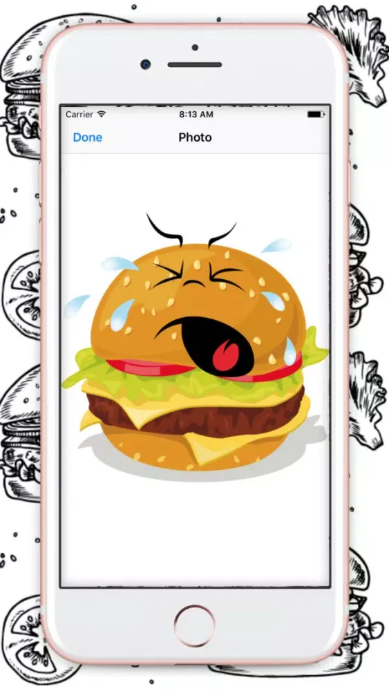 Screenshot di Burger Emojis