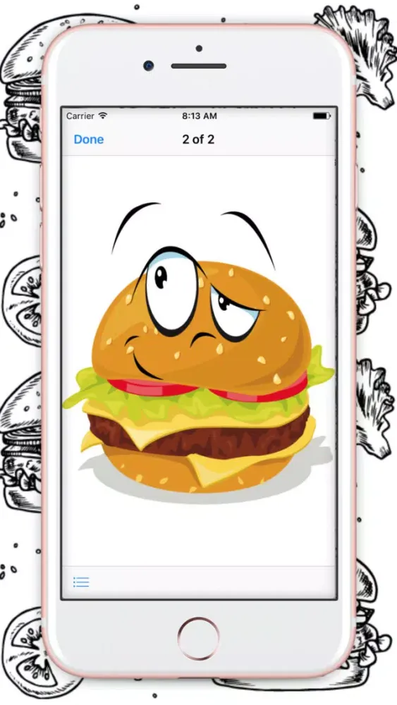 Screenshot di Burger Emojis