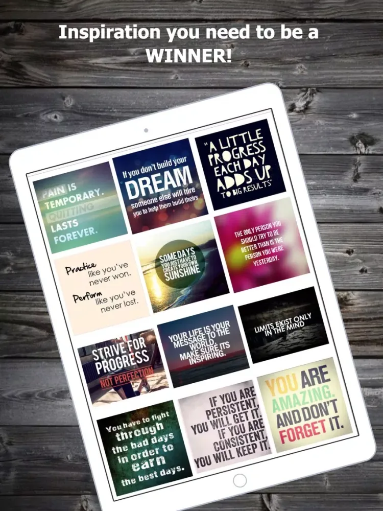 Captures d'écran de Inspirational Quotes Sticker Pack iPad 