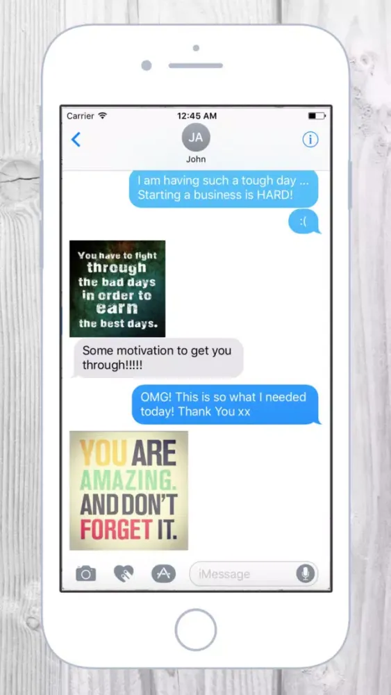 Captures d'écran de Inspirational Quotes Sticker Pack