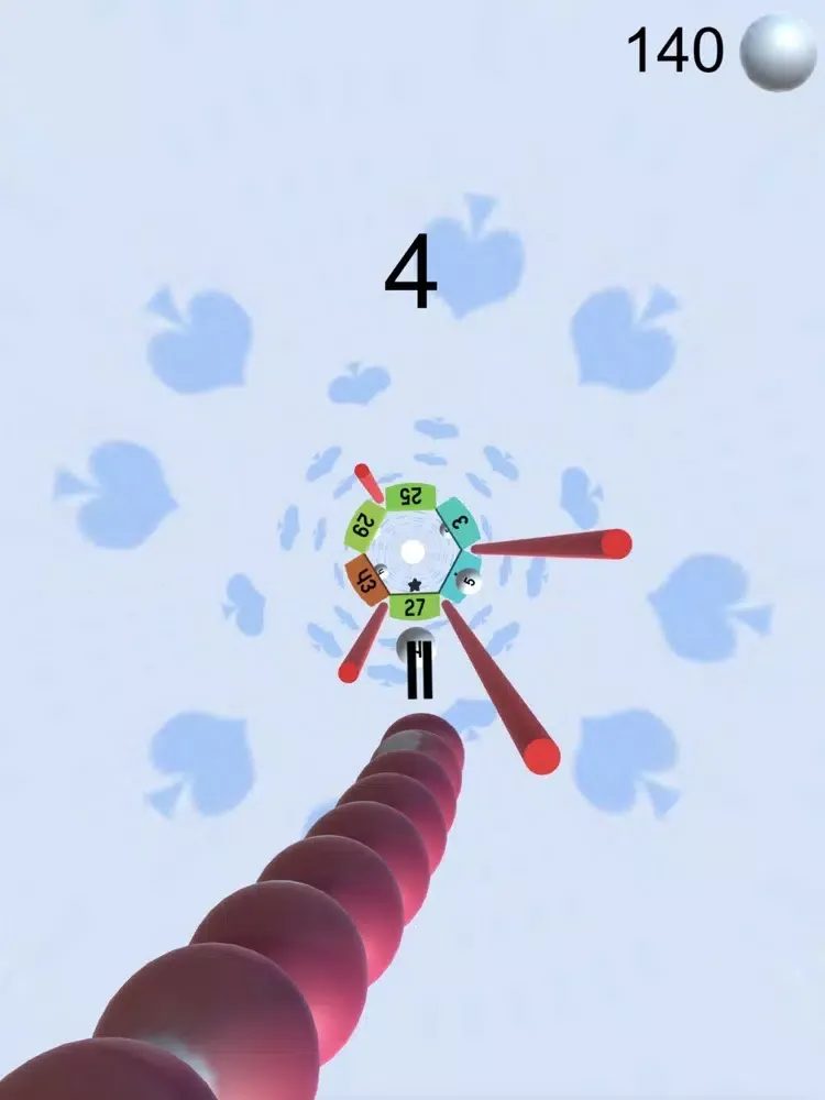 Tangkapan layar Rolly Snake on Vortex Road iPad 