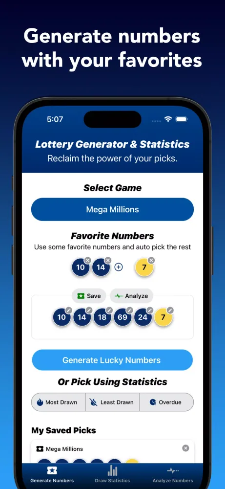 Lottery Generator & Statistics应用截图