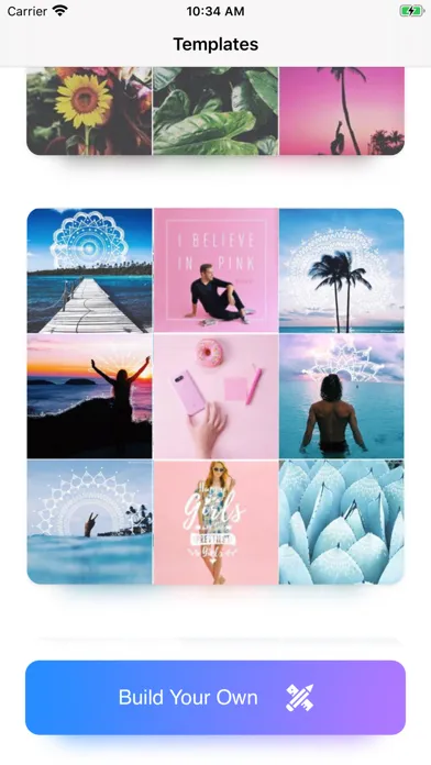 Tangkapan skrin Insta Grid by zeeeedha