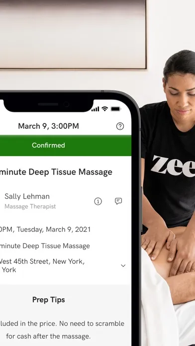 Captures d'écran de Zeel In-Home Massage Therapist