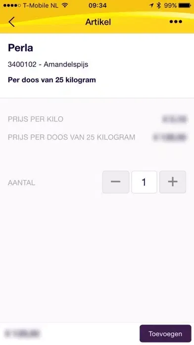 Zeelandia BestelApp Screenshots