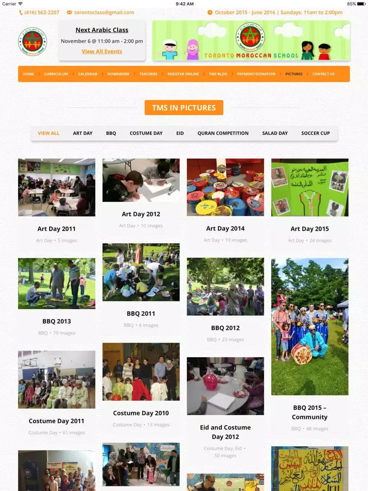 Toronto Moroccan School iPad  Screenshots