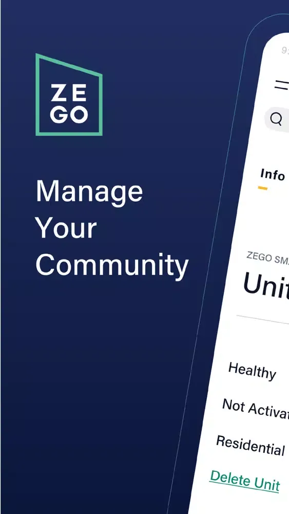 Screenshot di Zego Admin