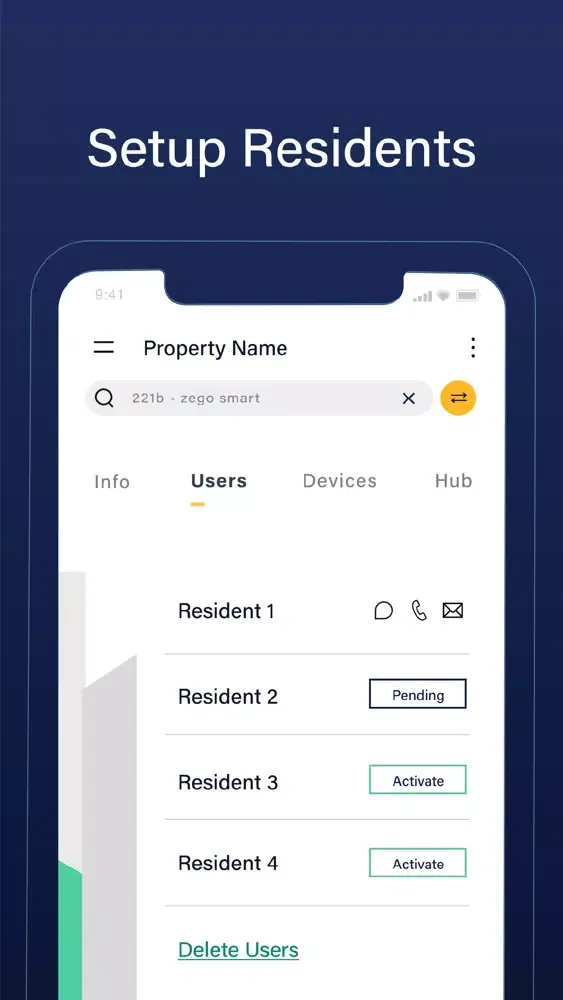 Screenshot di Zego Admin