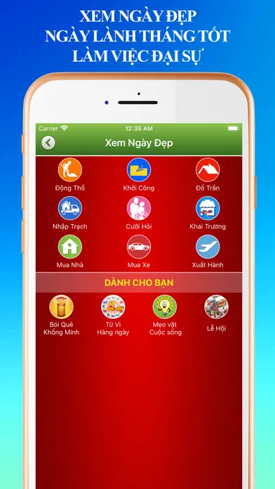 Capturas de tela do Lịch Vạn Niên 2024 - Lịch Âm