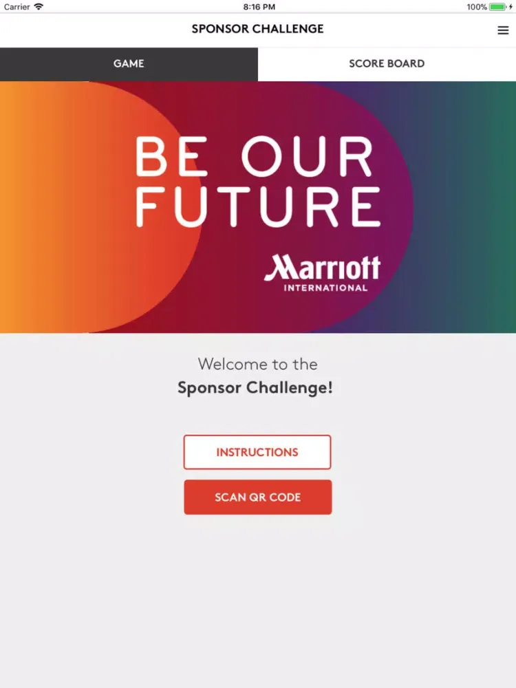 Capturas de tela do Marriott Asia Pacific 2018 iPad 