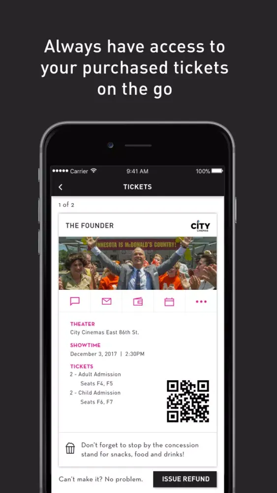 Ảnh chụp màn hình của City Cinemas