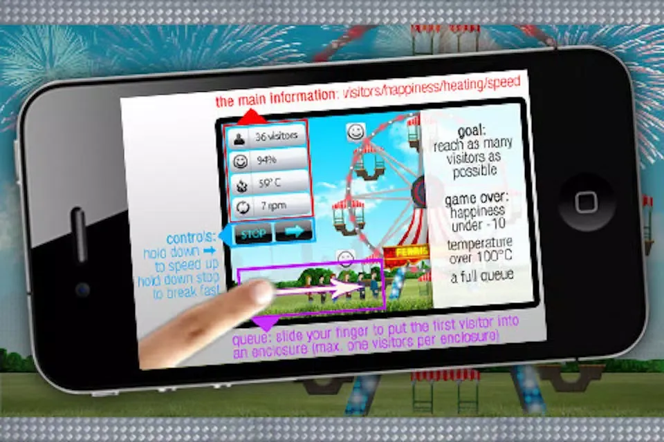 Capturas de tela do iRides Ferris Wheel FREE EDITION