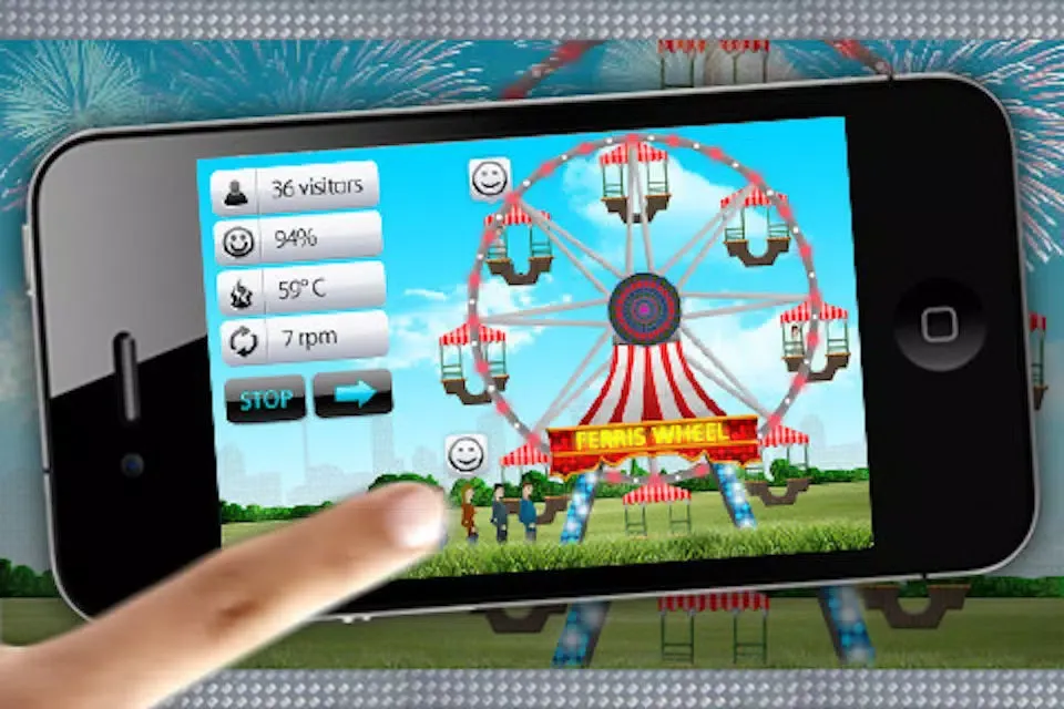 Capturas de tela do iRides Ferris Wheel FREE EDITION